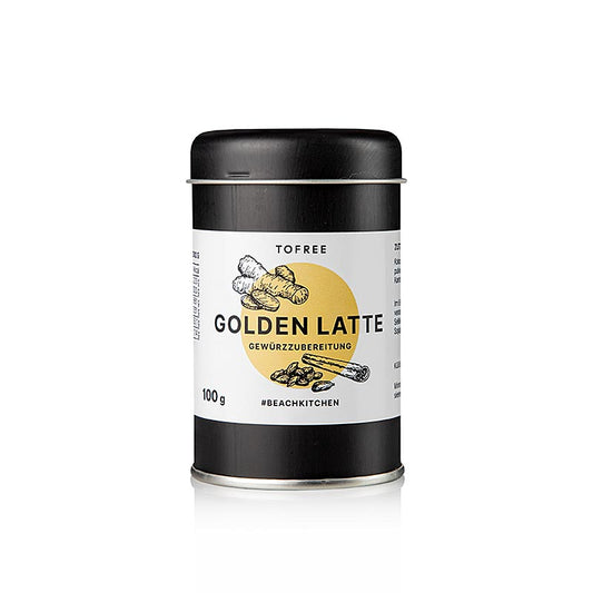 German: Goldene Latte Gewürzmischung, 100 g, TOFREE-north - Natürliche Zutaten, herrlich duftend und perfekt für warme Getränke