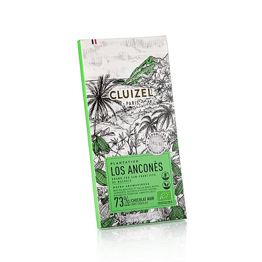 Organic Michel Cluizel Los Ancones 73% Bitter Chocolate Bar, 70g (English)