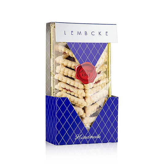 Delicious and crispy Teegebäck Tree Berry, Himbeerecken, Lembcke, 85 g cookies