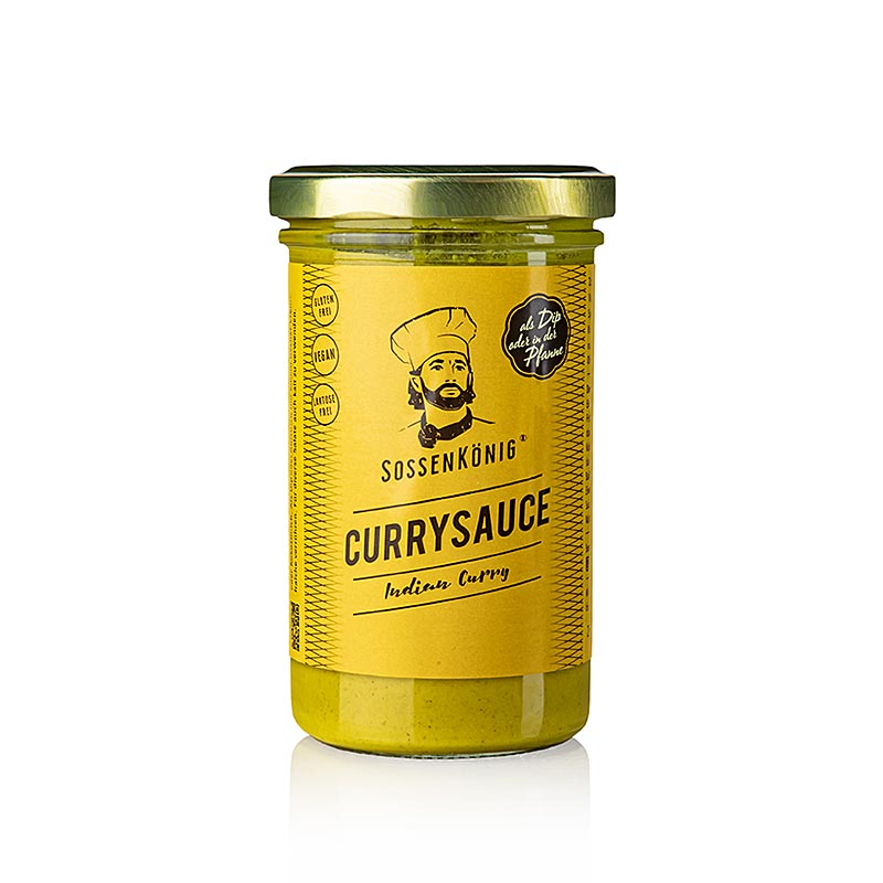 Sossenkönig - Indisches Curry, küchenfertige Sauce, 250 ml - Produktbild für die perfekte, exotische Gewürzmischung für geschmackvolle Gerichte