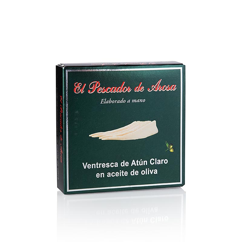 Ventresca, vom Bonito Thunfisch, El Pescador, 111 g, high quality tuna fillet in olive oil, perfect for salads and sandwiches