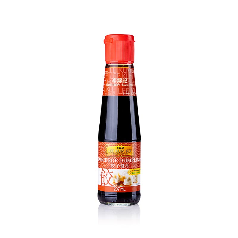 Lee Kum Kee 207 ml Dumpling Sauce for Wantan, Gyoza, and Dimsum, ideal for enhancing the flavor of Asian dumplings and snacks (English)