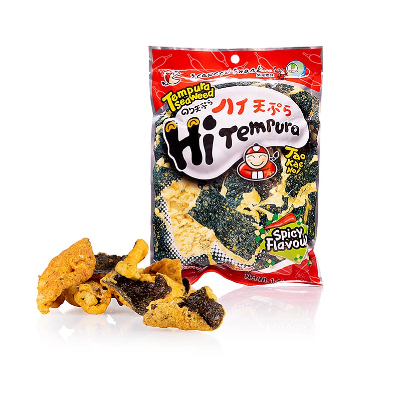 Knusprige scharfe Algen Chips von Taokaenoi Tempura Seaweed, 40 g (German)