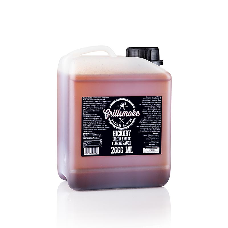 Flüssigrauch Grillstone Liquid Smoke Hickory Style, 2 l - Natürliches Raucharoma für authentischen Grillgeschmack