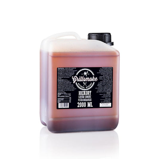 Flüssigrauch Grillstone Liquid Smoke Hickory Style, 2 l - Natürliches Raucharoma für authentischen Grillgeschmack