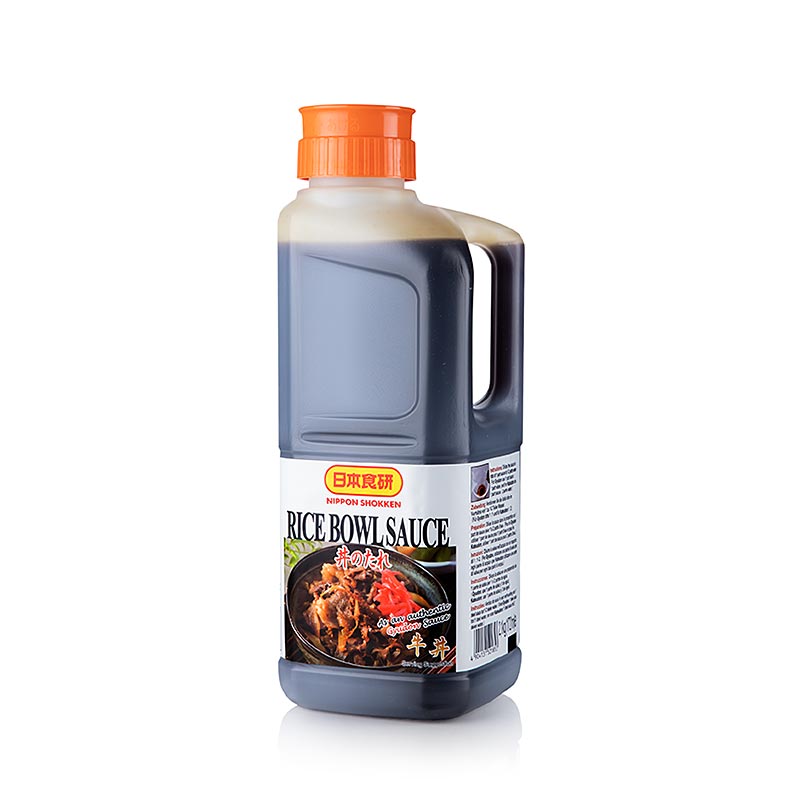 Large 21 kg bottle of Nihon Shokken Reis Bowl Sauce, perfect for enhancing the flavor of your favorite dishes (English)