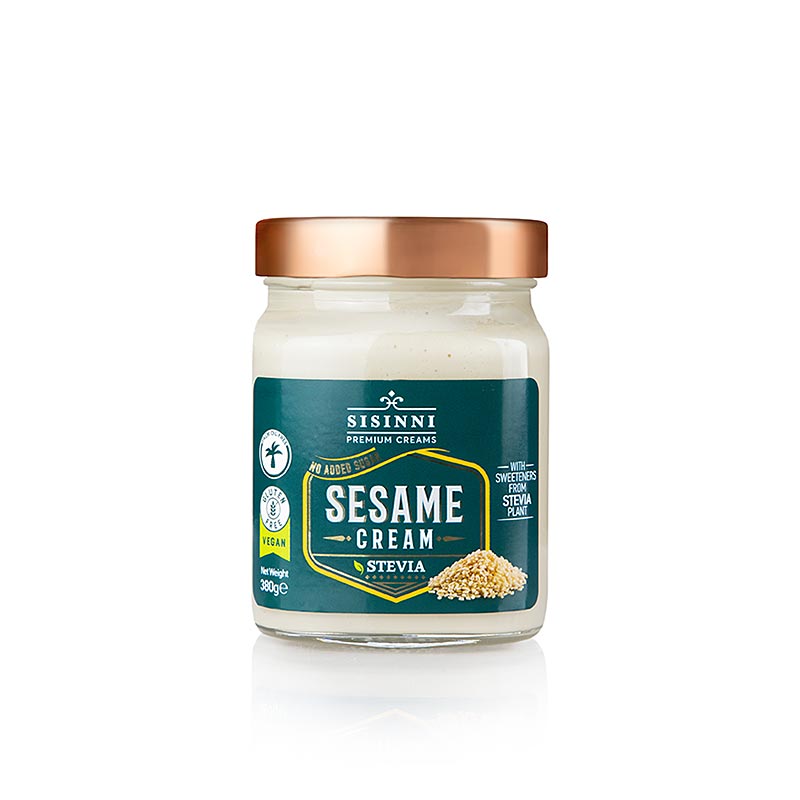 Delicious and creamy 380g Sesam Creme with Stevia by Sisinni