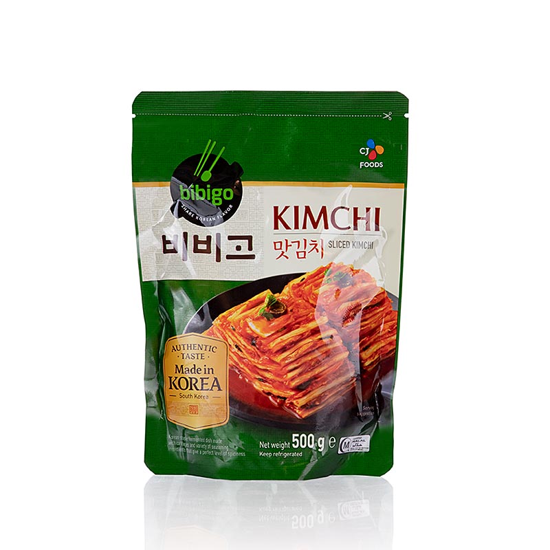 500 g jar of Bibigo Kim Chee, a traditional Korean dish made with pickled Chinese cabbage