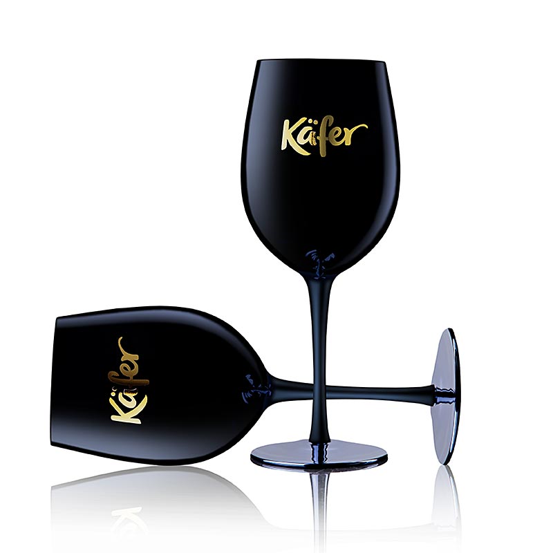 Schwarzes Käfer Cocktail Kelch Glas Set mit 2 Gläsern, stilvoll und elegant