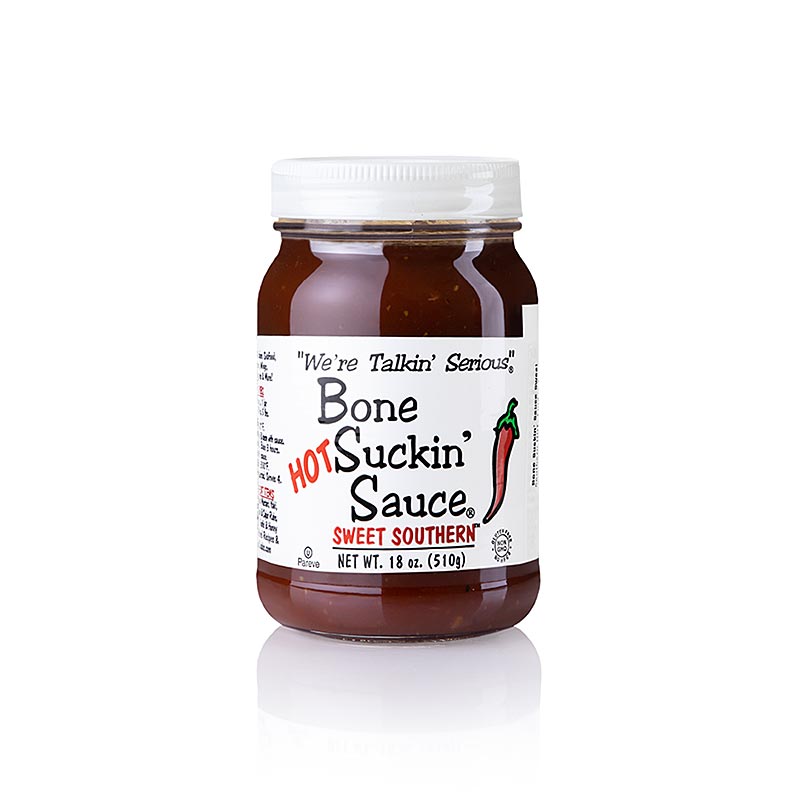 Bone Suckin' Sauce, Sweet Southern SPICY, Ford's Food, 420 ml - Würzige BBQ-Sauce perfekt für Fleisch, Fisch und Gemüse