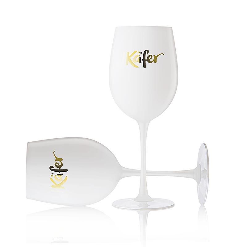 A white glass Käfer cocktail chalice with capacity for 2 pieces