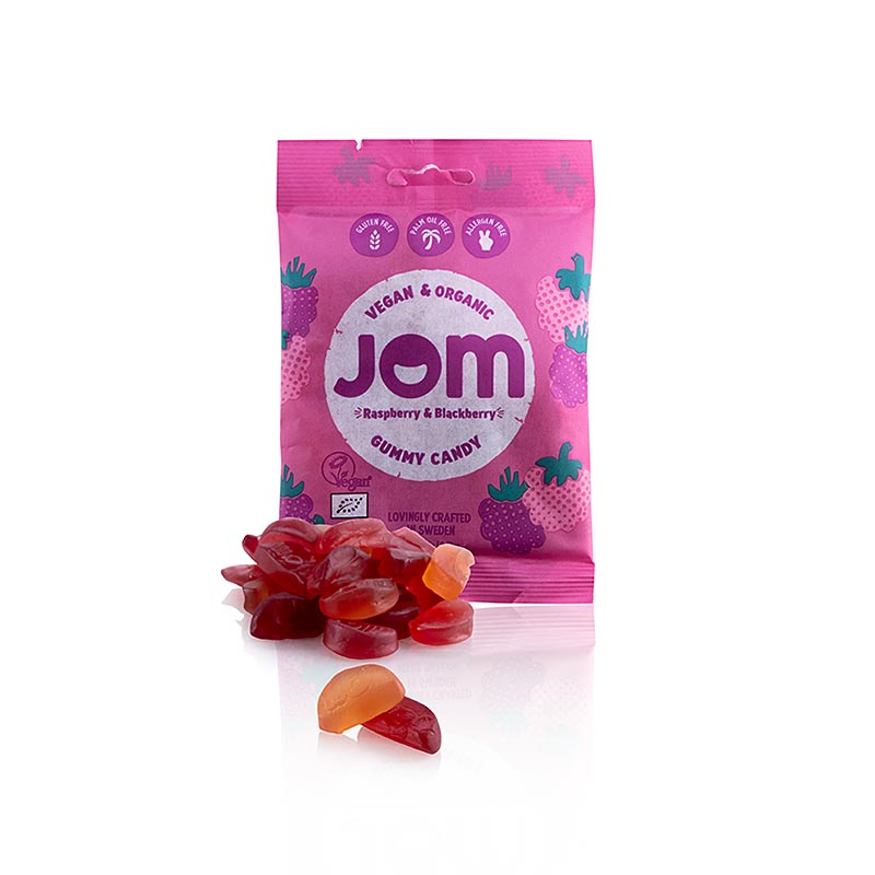 Vegan and BIO 70g JOM Raspberry & Blackberry Gummy Candy product image