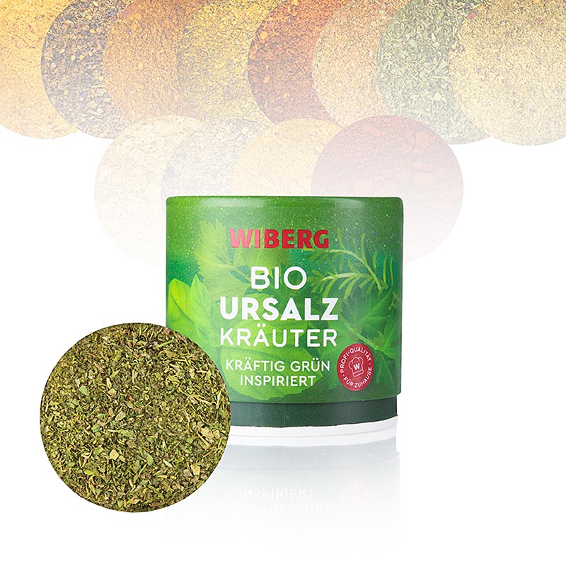 100 g of Wiberg Ursalz Kräuter, kräftig grün inspiriertes Kräutersalz, BIO (German)