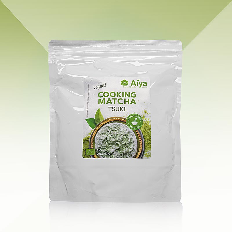 Bio AIYA Matcha Tsuki, hochwertiger grüner Tee in Kochqualität, 500 g - Bildbeschreibung für SEO-Zwecke