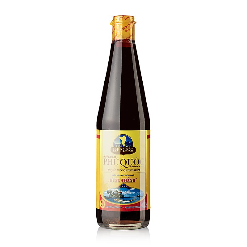 650 ml bottle of Fischsauce Hun Thanh from Phu Quoc, Vietnam, a popular and authentic fish sauce product