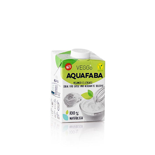 Aquafaba, 500 ml Flasche, pflanzlicher Eiweißersatz aus Kichererbsen für vegane Rezepte