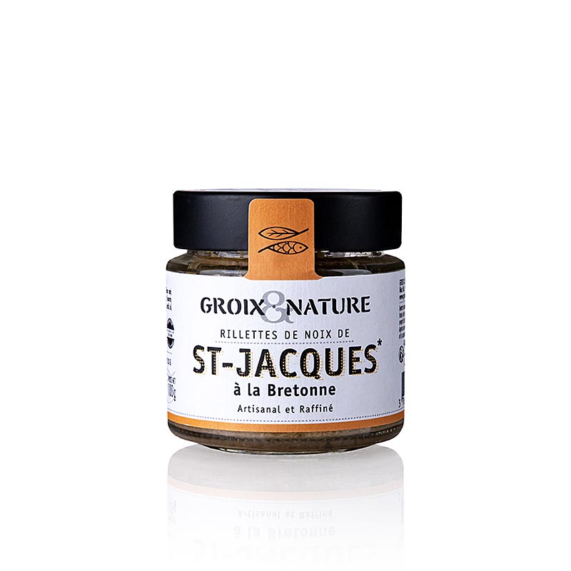 Delicious and creamy Jakobsmuschel Rilettes (St Jacques) from Groix & Nature, 100 g (English)