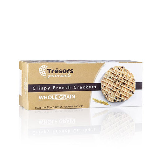 Crispy franz Mini-Waffel-Cracker Vollkorn, 95 g - leckere Vollkorn-Mini-Waffel-Cracker in einer 95 g Packung