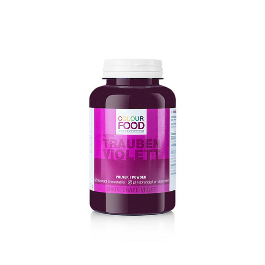 Vibrant and versatile BColors Lebensmittelfarbe Trauben Violett powder, ideal for both fat and water-based products, vegan-friendly, 120g