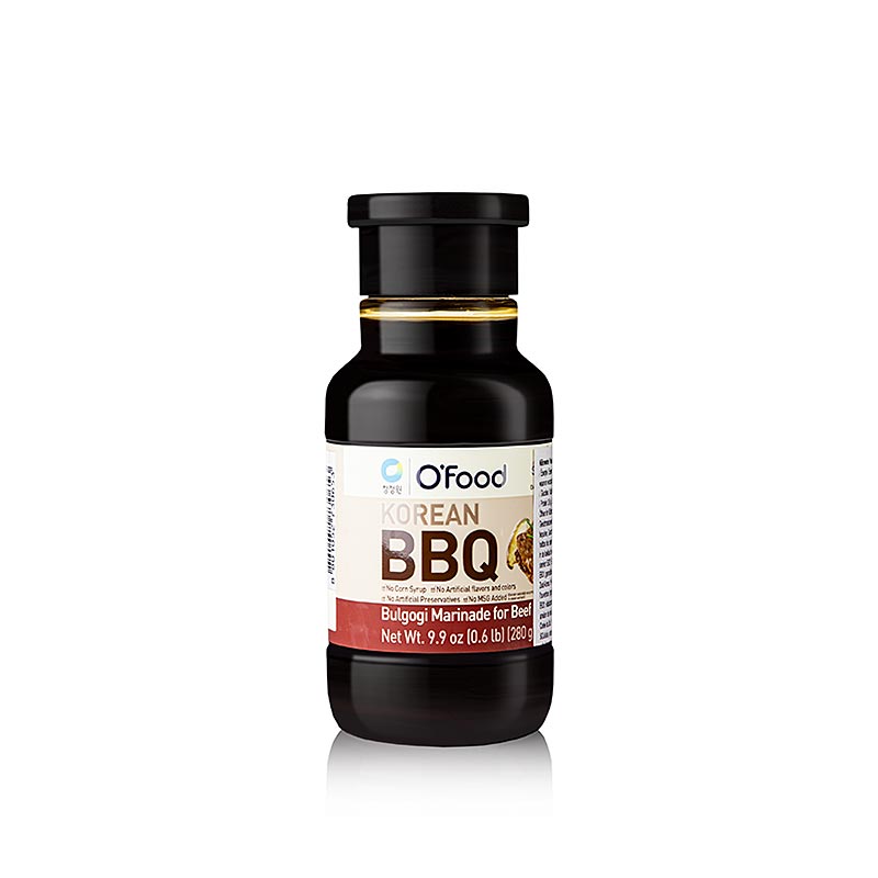 German: Korean BBQ Bulgogi Marinade für Rind, O`FOOD, 280 g - Leckere und authentische koreanische Marinade für Rindfleisch zum Grillen und Braten