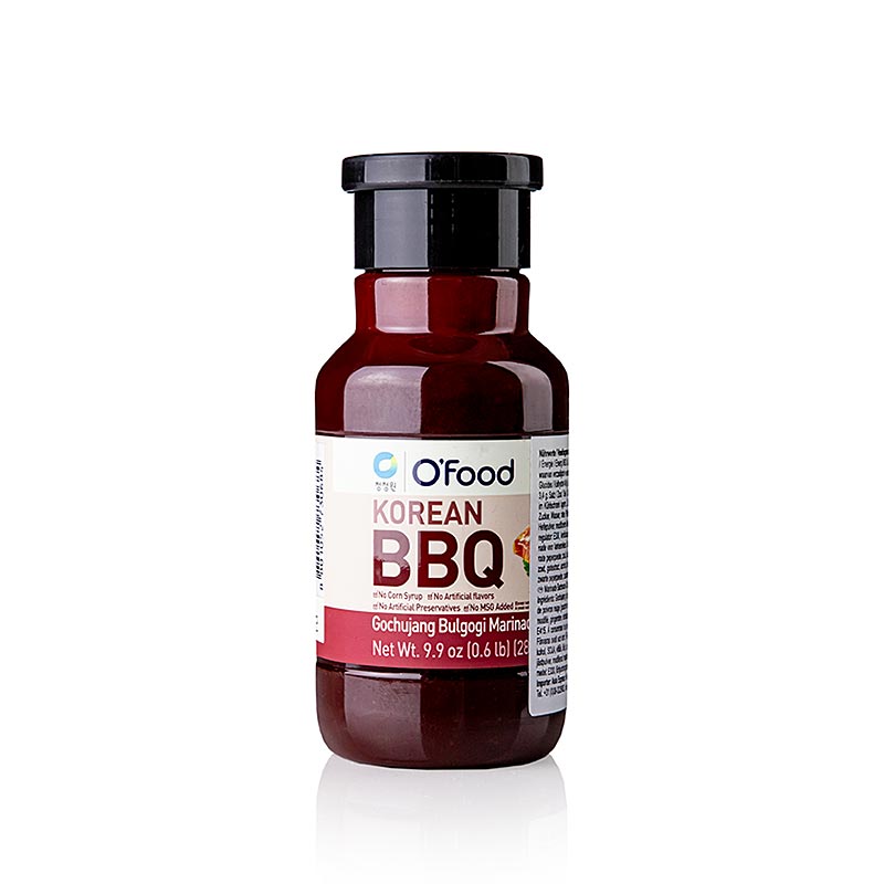 Korean BBQ Bulgogi Marinade Gochujang, für Schwein, O`FOOD, 280 g - Produktbild mit leckerer Marinade für Schweinefleisch von O`FOOD