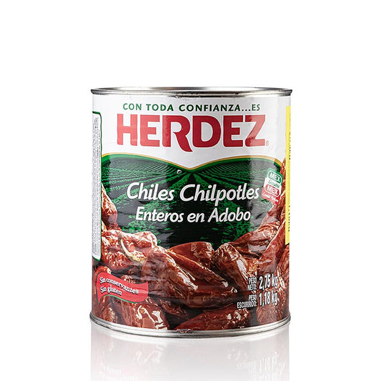 Smoky and flavorful Herdez Chili Schoten Chipotles in Würzsauce, 275 kg