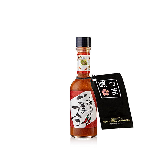 Delicious and authentic Gomasco pikante Sesam-Chili Würze from Yamada, Japan, 65 ml bottle