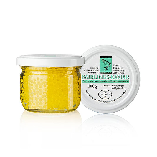 Saiblings Kaviar, a seasonal product from Forellenwirtschaft Grevenhof, 100g