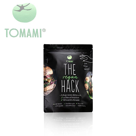 Tomami® The Vegan Hack! Burger Mischung, ohne Gewürze, vegan, 200 g - Eine vielseitige, rein pflanzliche Burger-Mischung, perfekt für vegane Gerichte