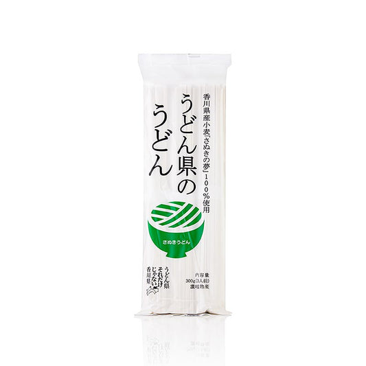 Premium Udonnudeln - Udonken no Udon, Sanuki, Japan, 300 g - Traditionelle handgemachte Udonnudeln aus Sanuki, Japan, in einer 300 g Packung