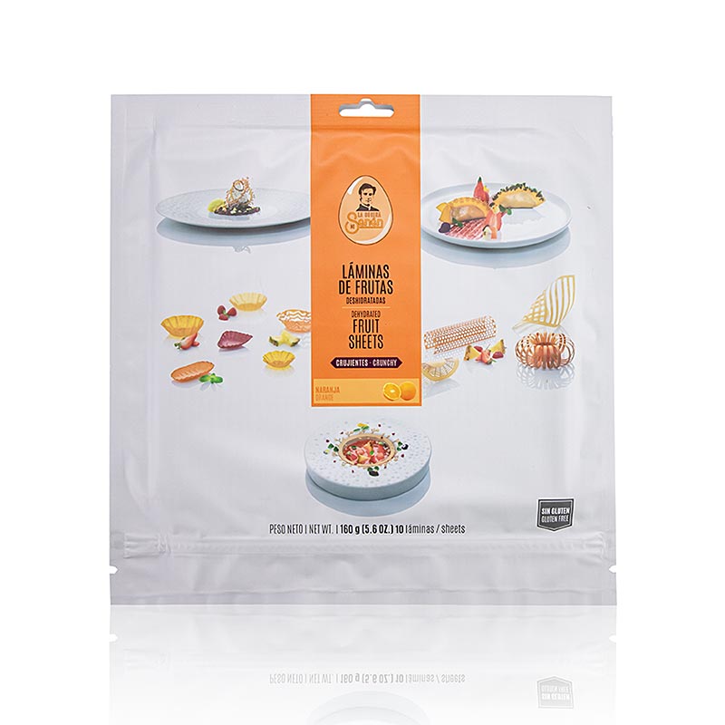 Vegetarisches Esspapier Orange, La Cocina de Senén, 220 g, 10 Blatt - A delicious and natural orange-flavored vegetarian edible paper