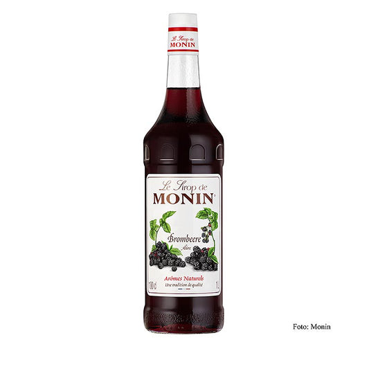 Monin Brombeer Sirup, 1 l - Leckeres Brombeersirup in praktischer 1 Liter Flasche