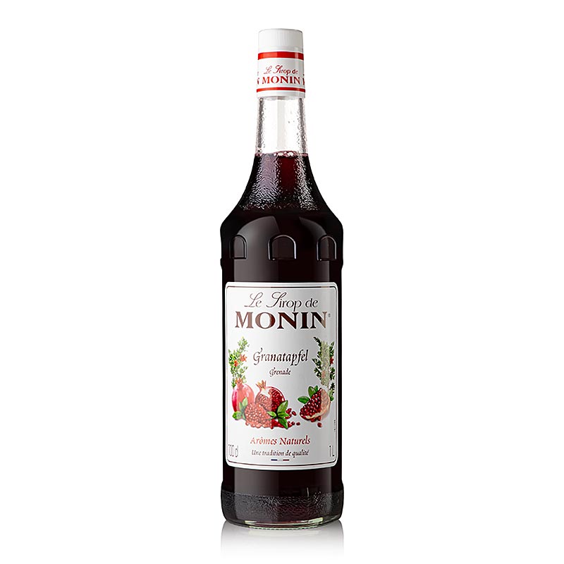 Monin Granatapfel Sirup 1:8, 1 l - Hochwertiger Sirup für vielseitige Getränkezubereitung