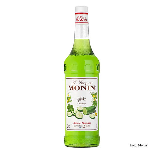 Monin Gurken Sirup 1:8, 1 l - Delicious and versatile cucumber syrup for cocktails and desserts