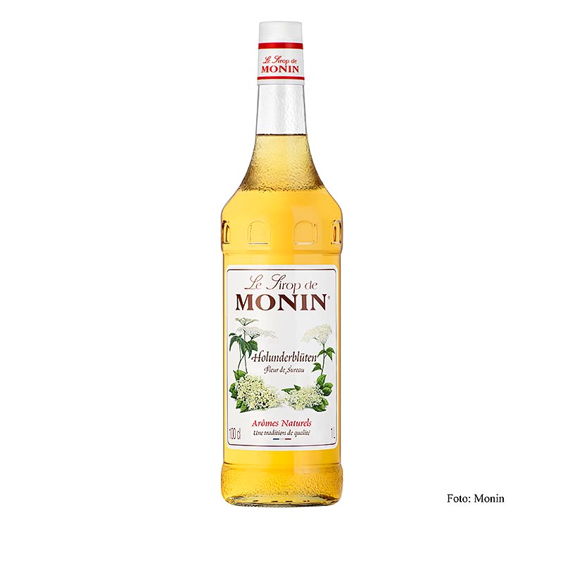 Monin Holunderblüte Sirup 1:8, 1 l, a delicious and versatile syrup perfect for enhancing cocktails, teas, and desserts