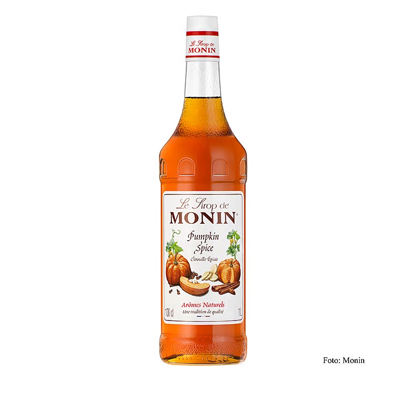 Monin Pumpkin Spice Sirup 1:8, 1 l, ideal für köstliche Herbstgetränke