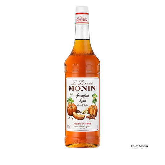 Monin Pumpkin Spice Sirup 1:8, 1 l, ideal für köstliche Herbstgetränke