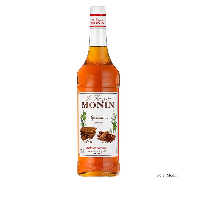 Monin Spekulatius Sirup 1:8, 1 l - Leckerer Sirup mit weihnachtlichem Spekulatiusgeschmack