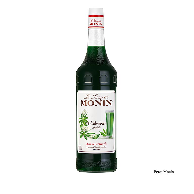 Monin Waldmeister Sirup 1:8, 1 l - Ein Liter aromatischer Sirup für erfrischende Getränke und Desserts