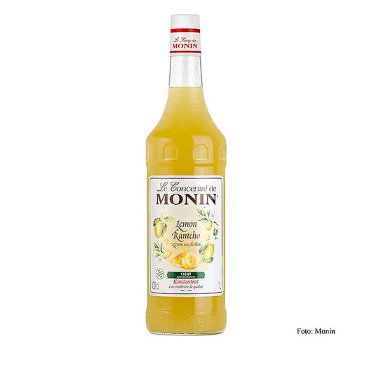 Monin Zitronen Saft Rantcho, 1 l - Frischer Zitronensaft in praktischer 1-Liter-Flasche für vielseitige Verwendung