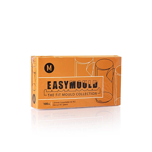 Packaging of Easymould Rendondo Folien, a product for chefs with 100 sheets inside