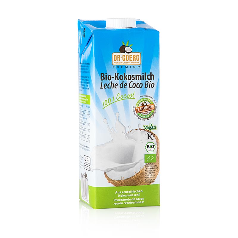 Dr.Goerg 100% Kokosmilch, 1 Liter, BIO, 1 l