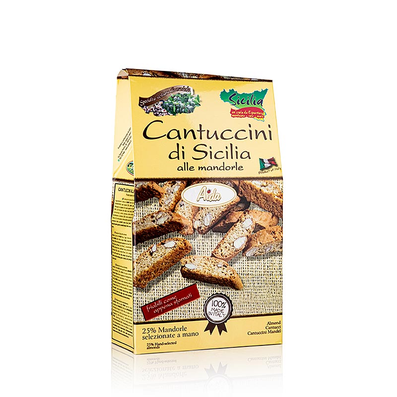 Delicious Cantuccini di Sicilia, traditional Italian almond biscuit by Aida, 200 g