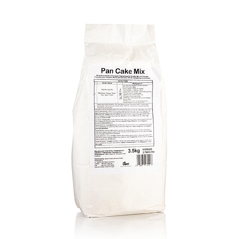 German
Pan Cake Teig Mix, Dawn, 3,5 kg - Hochwertige Backmischung für leckere Pfannkuchen