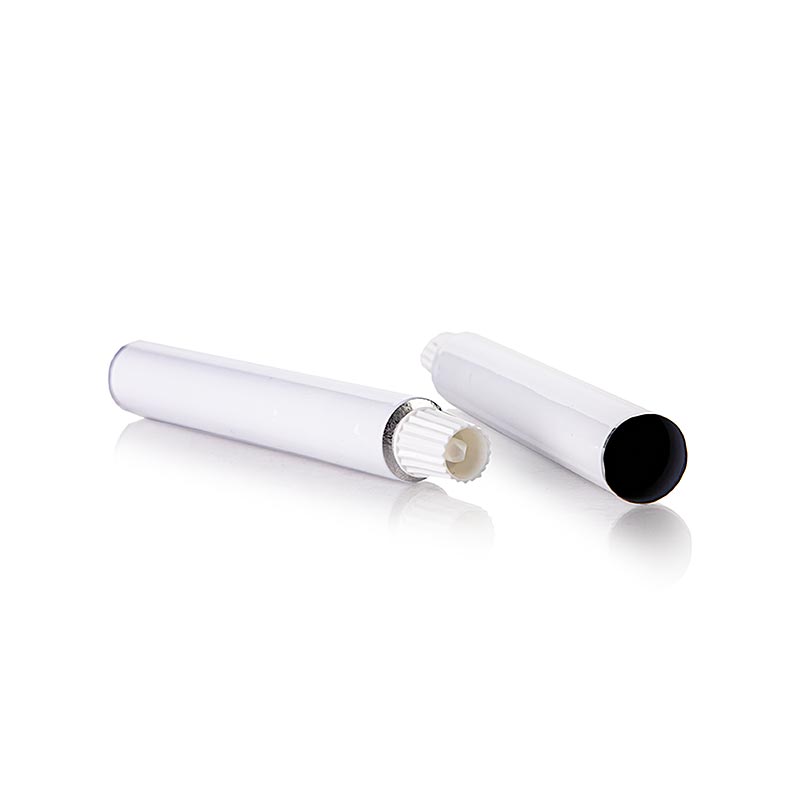 Empty 15ml white filling tube by 100% Chef, pack of 10