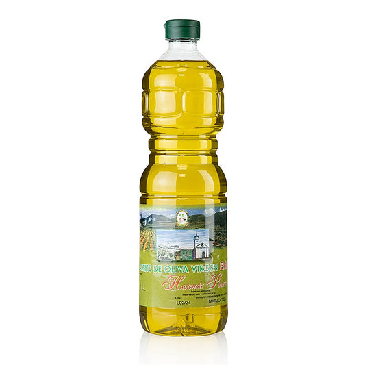 Flasche Natives Olivenöl Extra Hacienda Pinares aus Spanien, 1 Liter, für den kulinarischen Gebrauch und die gesunde Ernährung