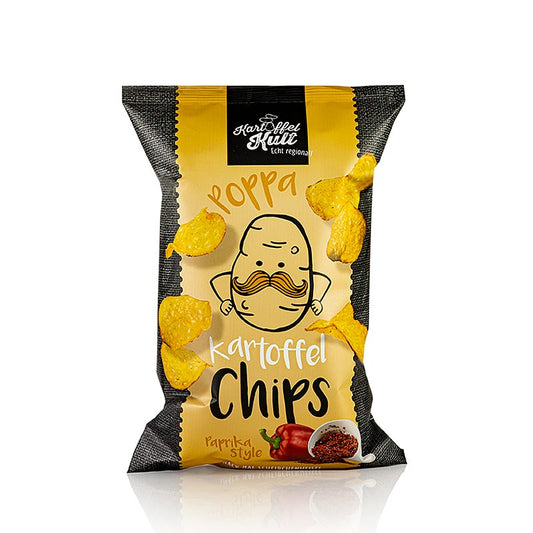 Kartoffelkult - 100 g pack of delicious potato chips with flavorful paprika seasoning