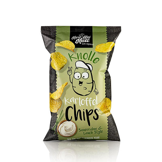 Kartoffelkult 100g Kartoffelchips mit Sauerrahm, leckere Knabberei für Genießer