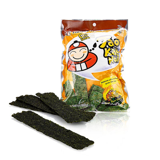 Taokaenoi Crispy Seaweed Tom Yum Goon Flavour, 32 g, delicious and savory algen chips