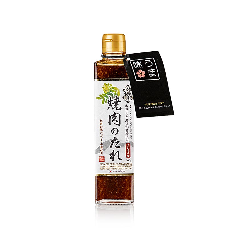 Yakiniku Sauce - BBQ Sauce with Sansho, Shibanuma, Japan, 300 ml, perfect for grilling and marinating meats and vegetables (English)